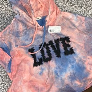 Kids Love crop hoodie